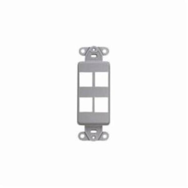 Leviton Wallplates Ins Dec 4 Port Gy 41644-GY